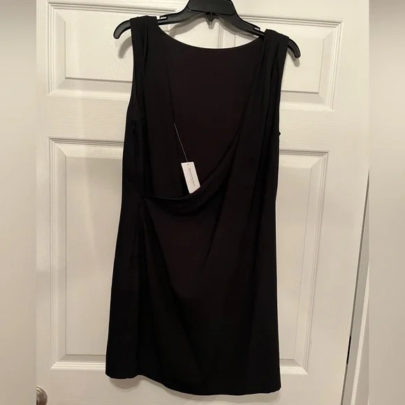 Banana Republic NWT black cowl-back sheath dress Size 10 - Picture 5 of 12